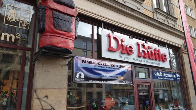 Die Hütte auf der Bautzner Straße.