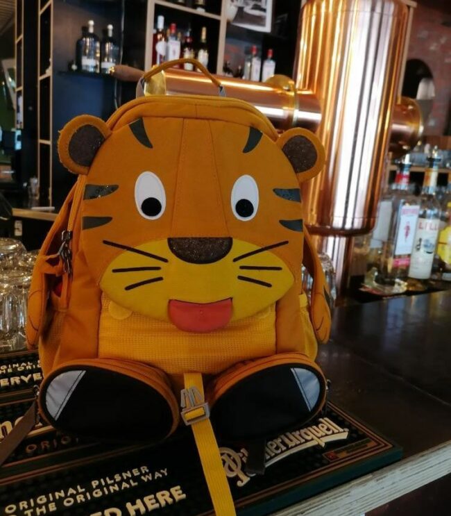 Liegengebliebener Rucksack