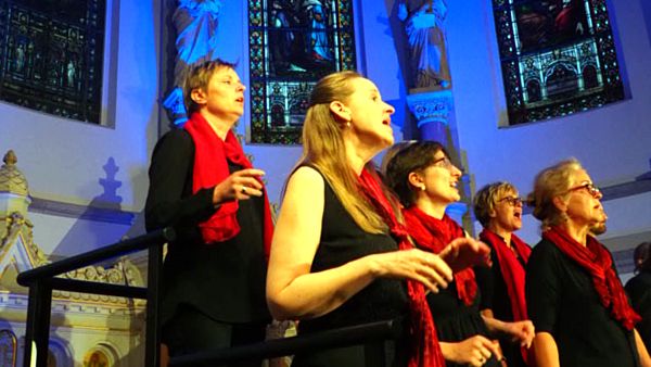 Gospelchor in der Martin-Luther-Kirche