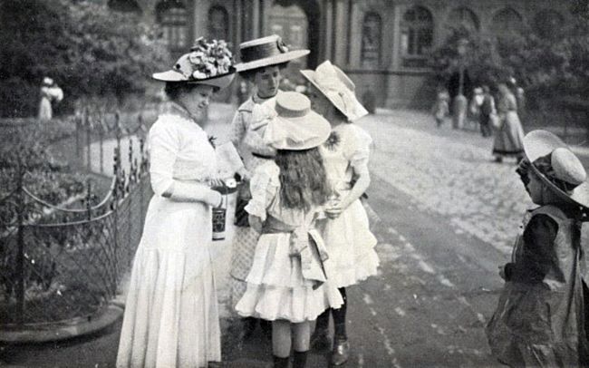 Ansichtskarte vom Blumenfest in Dresden 1911