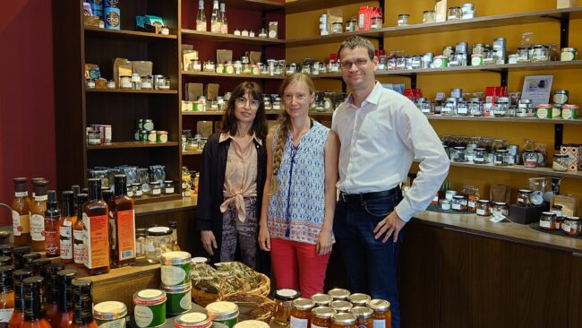 Der größte Teil vom Zaffaran-Team: Mitarbeiterin Ursula Huber, Aushilfe Christiane Rose und Chef Johann Hempel