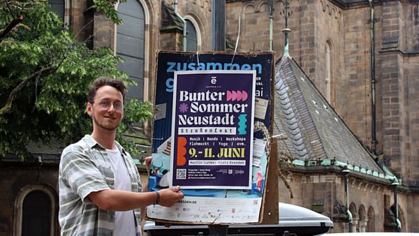 Organisiert mit dem Synthese e.V. den Bunten Sommer Neustadt auf dem Martin-Luther-Platz: Paul Brunn