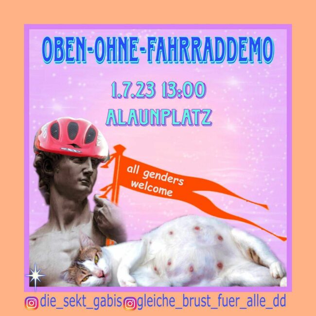 Ankündigung der Fahrraddemo 