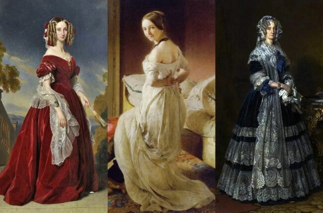 Bierdemeier Mode in der Mitte des 19. Jahrhunderts.