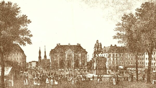 Neustädter Markt, Mitte des 19. Jahrhunderts.