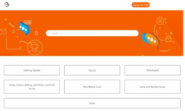 Screenshot der Startseite der MuchBetter-Website 