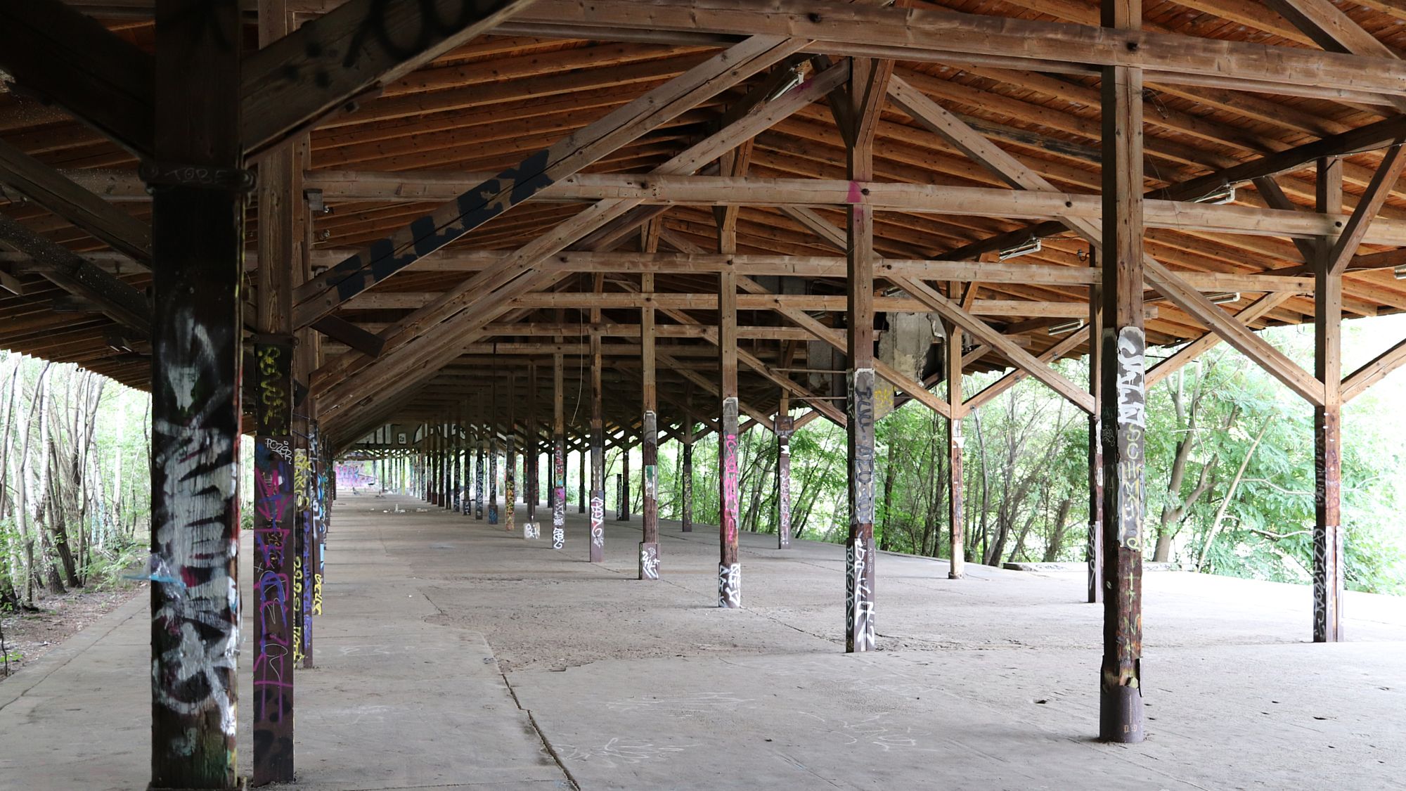 denkmalgeschützter Bahnsteig am Alten Leipziger Bahnhof