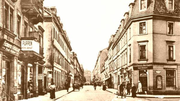 Alaunstraße, zeitgenössische Postkarte