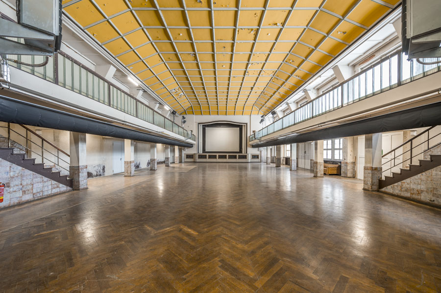Der große Saal des Zentralwerk Dresden; Foto: Zentralwerk