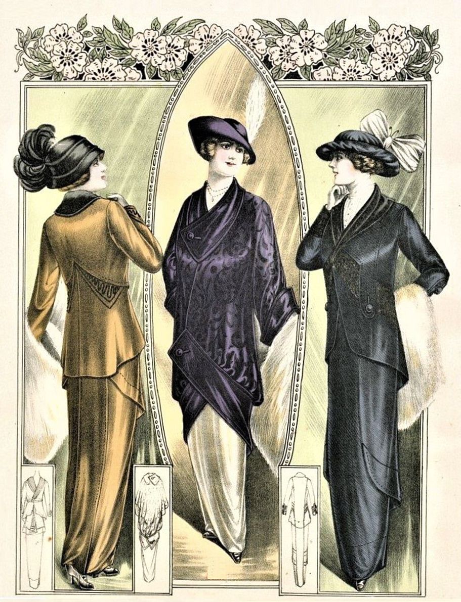 Damenmode aus Paris um 1912