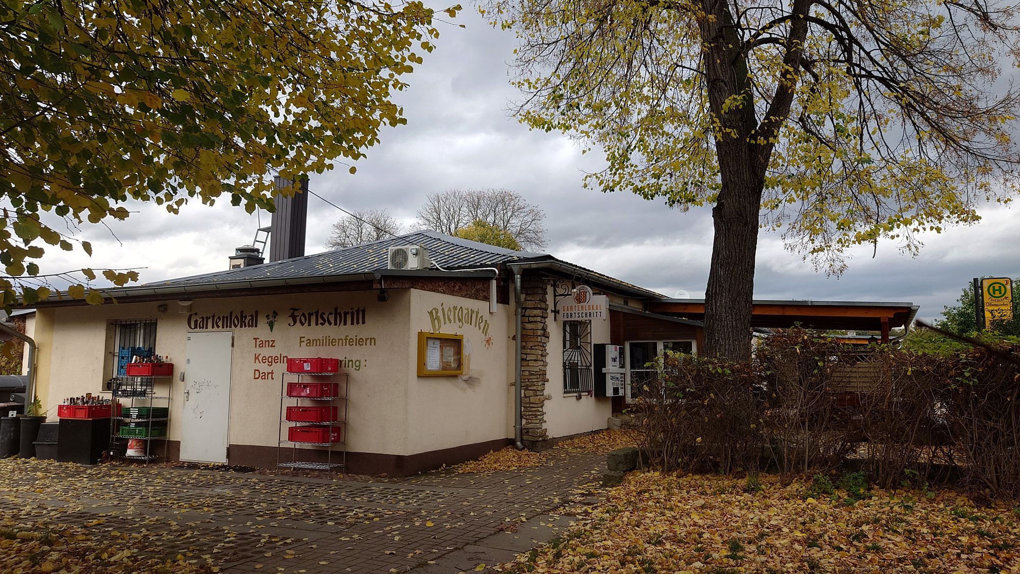 Gartenlokal "Fortschritt" an der Bärnsdorfer Straße.