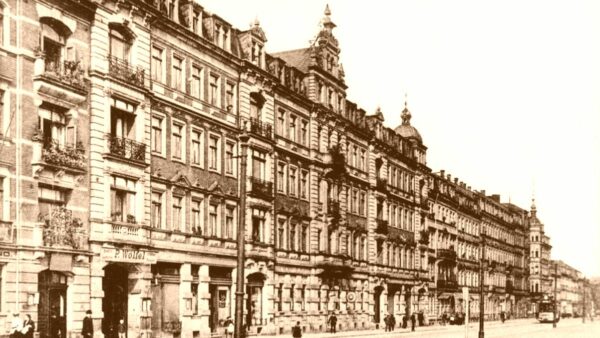 Bischofsweg um 1912 - zeitgenössische Postkarte