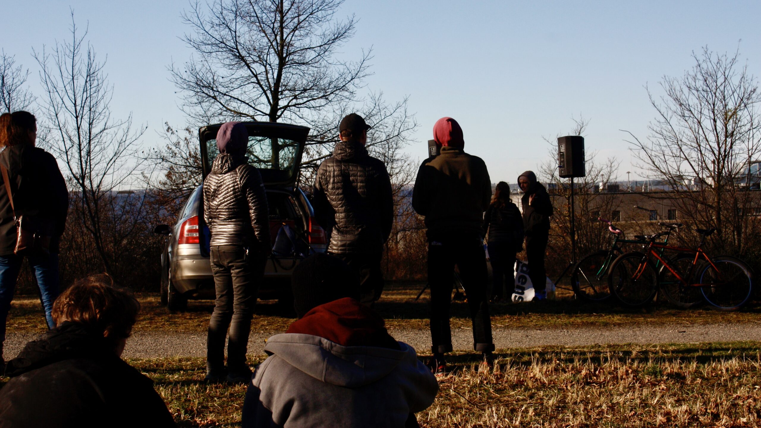 25 Teilnehmer unter dem Motto "Solidarität mit allen Gefangenen" - Foto: Florian Varga