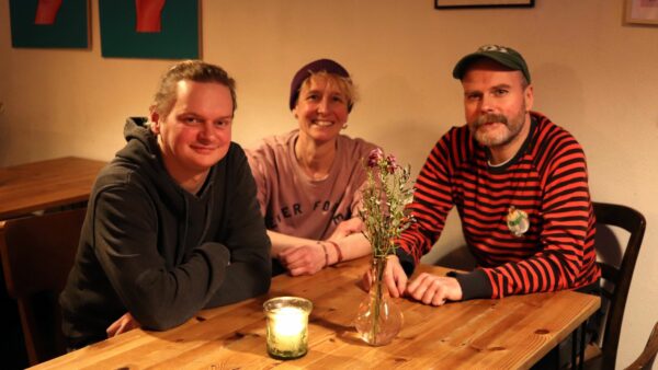 Drei vom Hasen-Kollektiv: Karli, Petra, Udo - Foto: Anton Launer