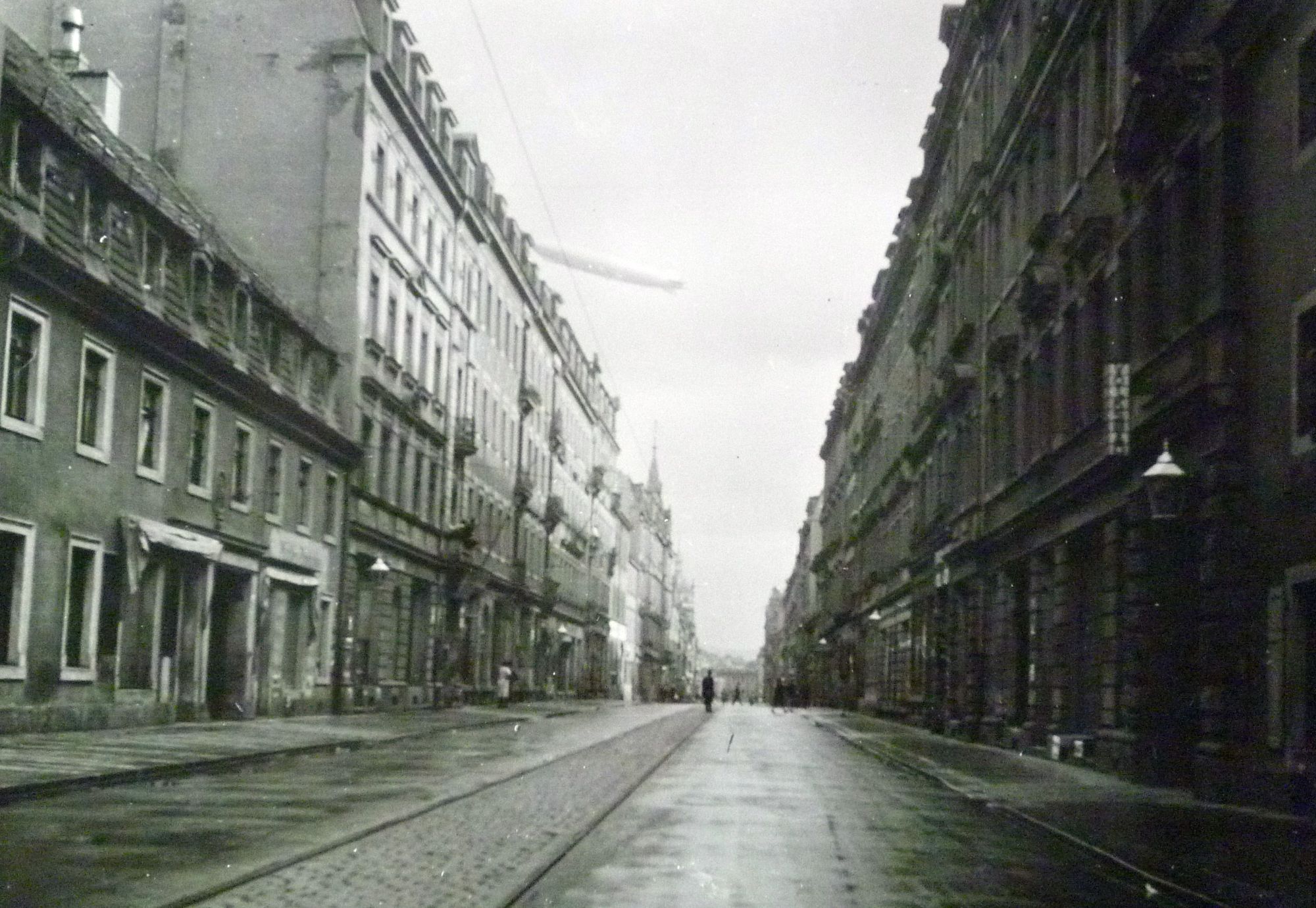 Louisenstraße um 1910. Fotograf unbekannt. Sammlung Stadtteilarchiv Dresden-Neustadt