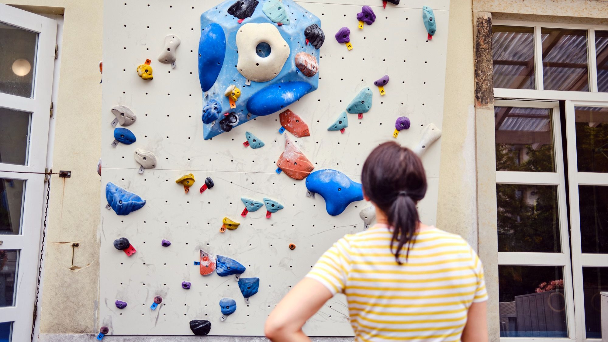 Wie geht's weiter mit der Bouldercity? Carolin Scheit will die kleine Kletterhalle gern abgeben. Foto: Stephan Böhlig