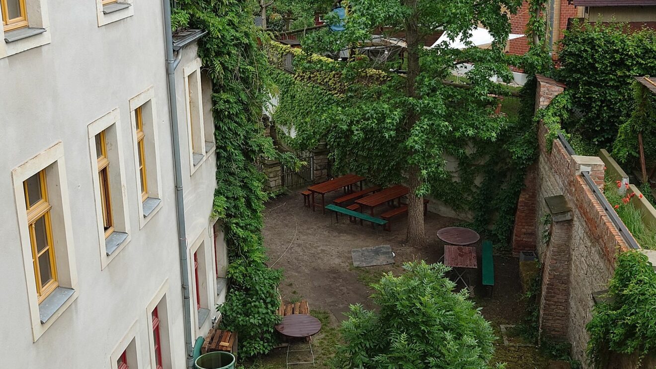 Der Hof vom Stadtteilhaus - Foto: Anton Launer