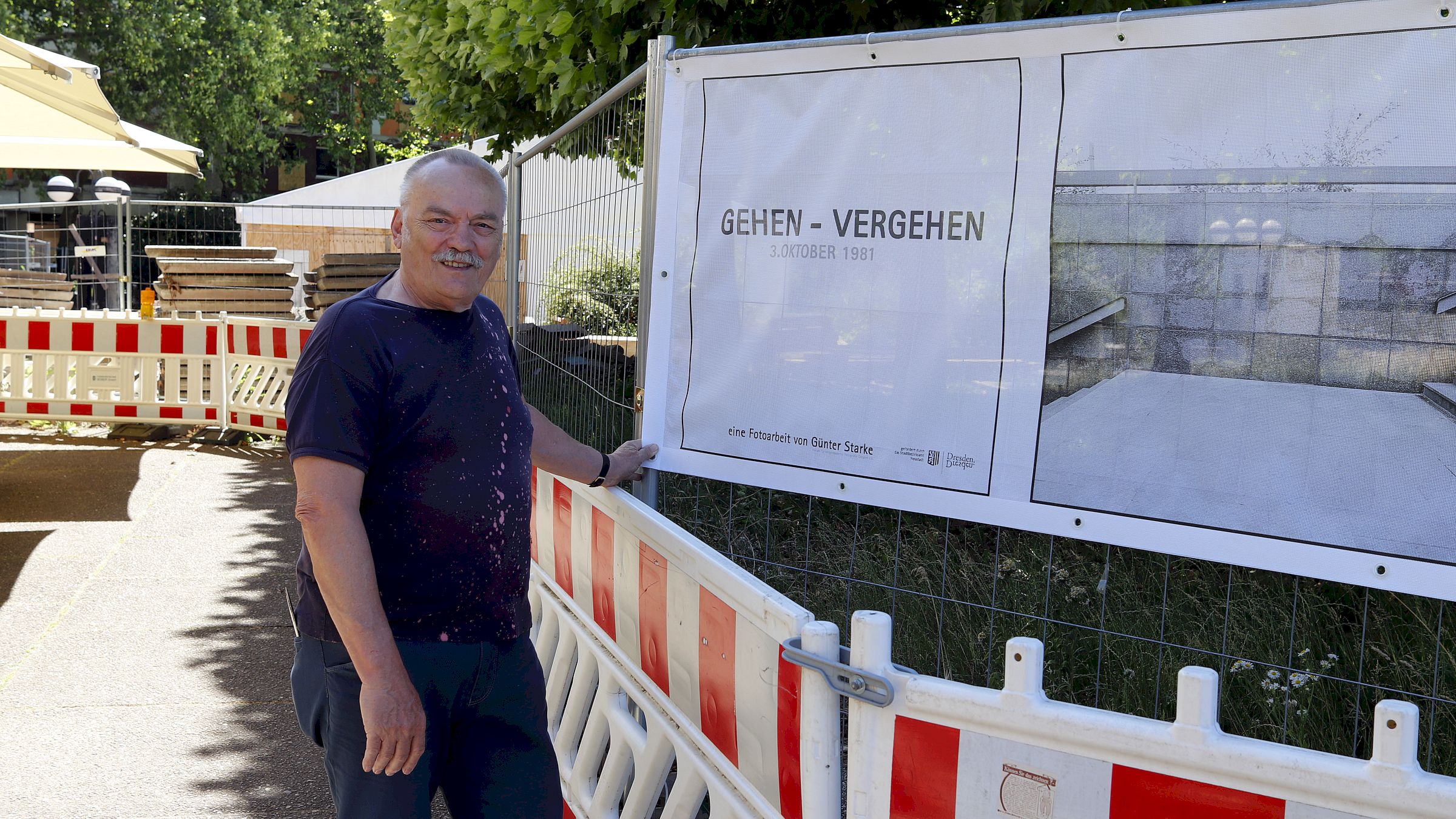 Neustadt-Fotograf Günter Starke an seinem neuesten Projekt. Foto: Anton Launer