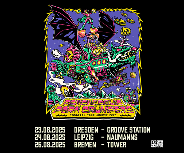 Psychedelic Porn Crumpets am 23. Augustin der Groovestation