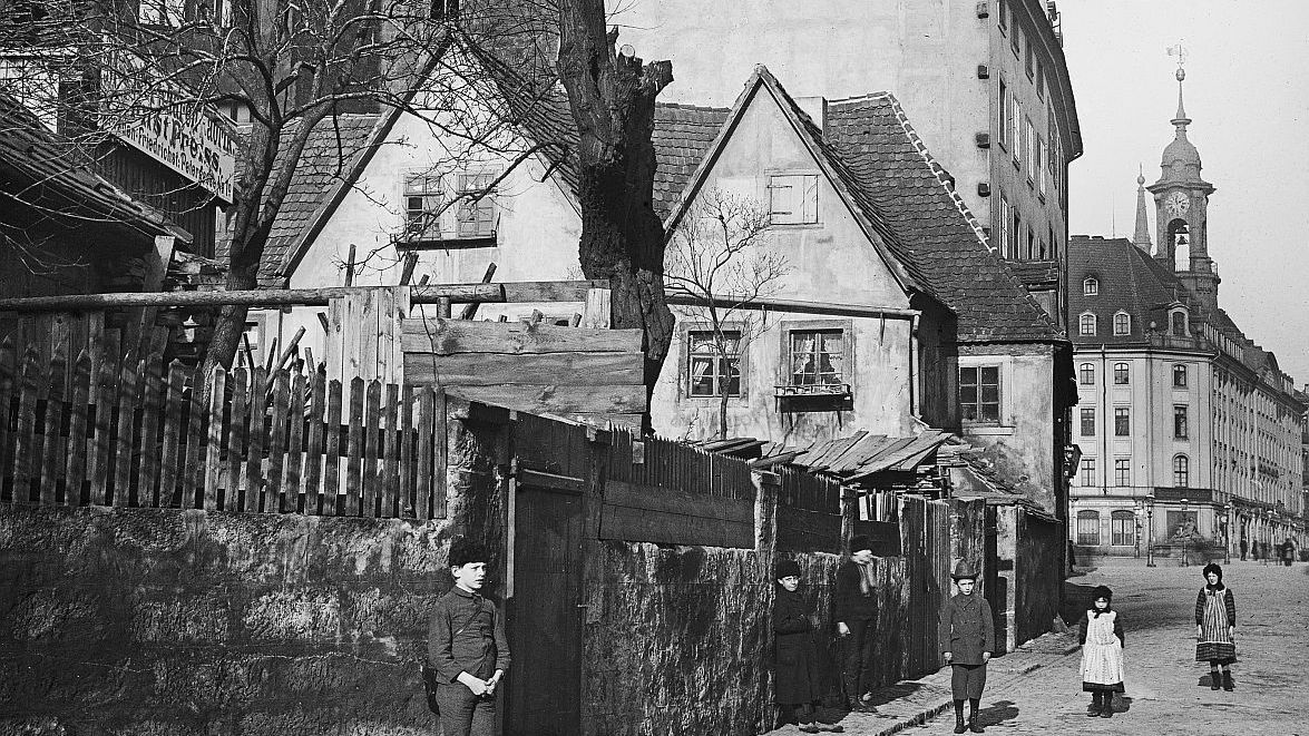 Blockhausgässchen um die Jahrhundertwende
