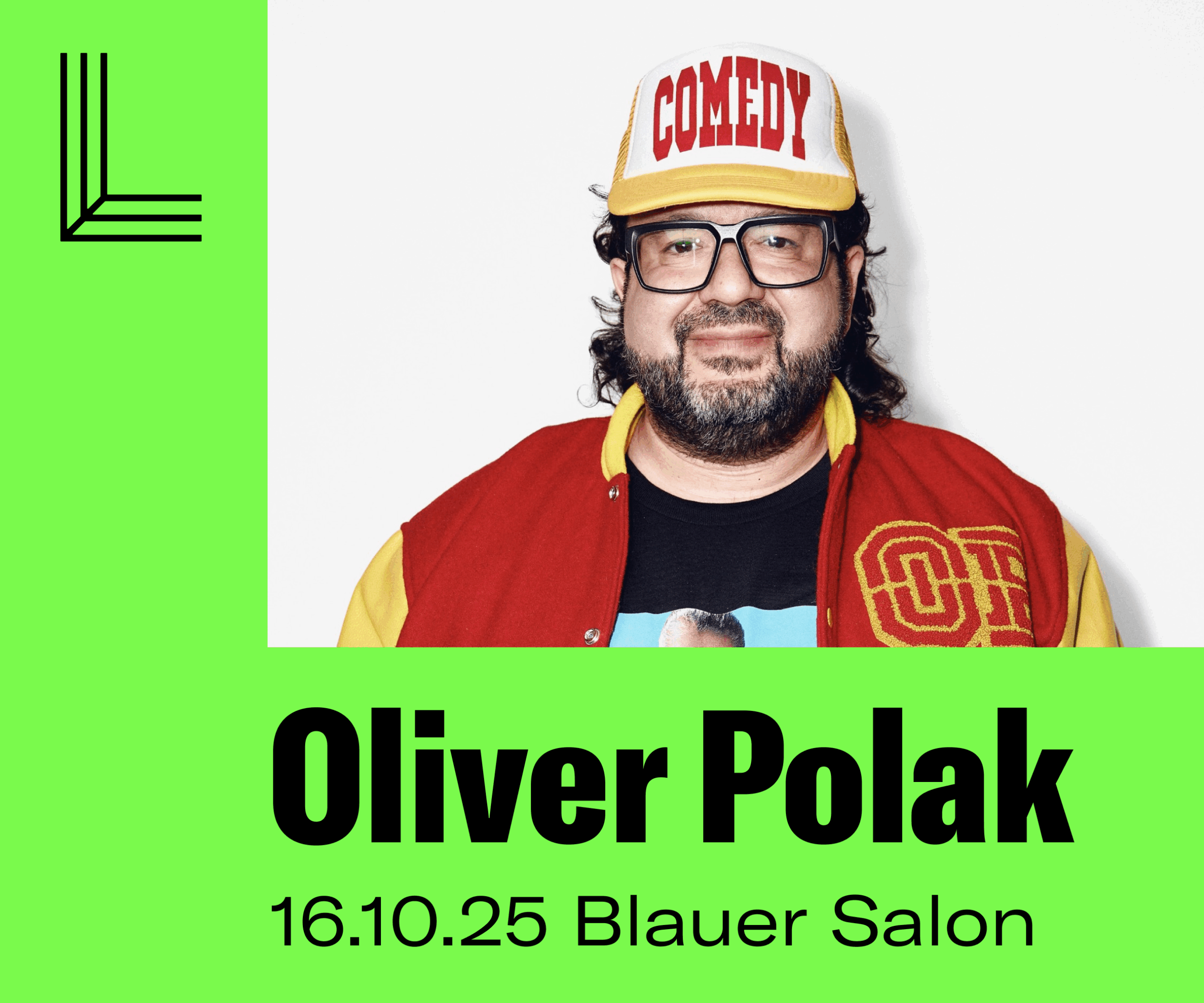 Oliver Polak • 16.10.25 • Blauer Salontarget=