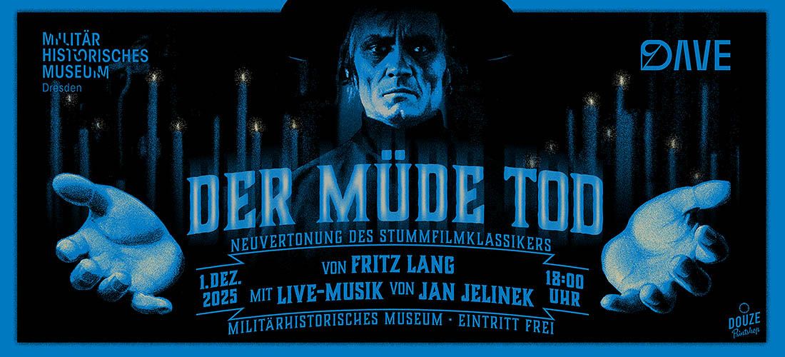 Der müde Tod (1921) von Fritz Lang neu vertont. Grafik: Douze/Lars P. Krause