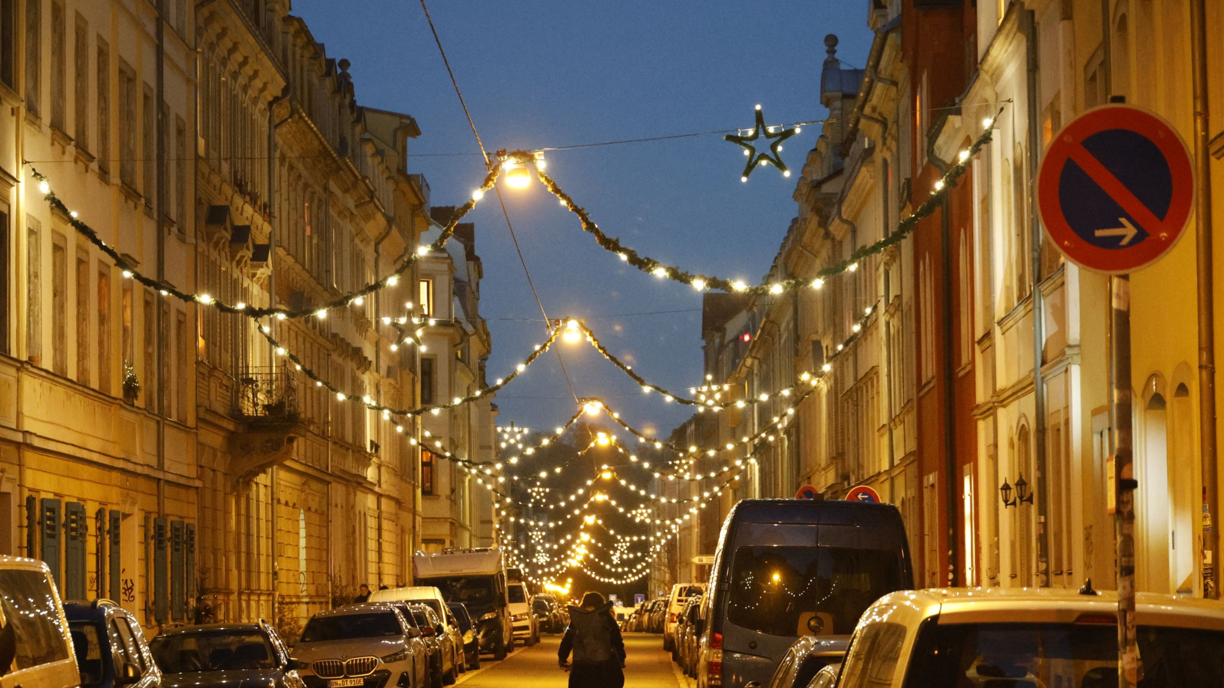Prießnitzstraße im Weihnachtsglanz - Foto: Anton Launer