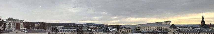 Blick vom Stadtarchiv im Januar 2026