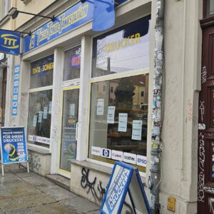 Wegen Köni-Ausbau: Tinten-Füll-Station zieht um Ab Montag in der Johannstadt - Tinten-Toner-Tankstation - Foto: Anton Launer