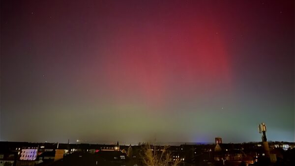 Polarlichter am späten Montagabend - Foto: LadyChaos Saxony