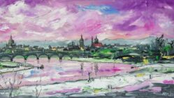 Stadt- und Landschaft - Werke von Michael Kral im Kunstgehæuse Elbe - Öl auf Leinwand - Michael Kral