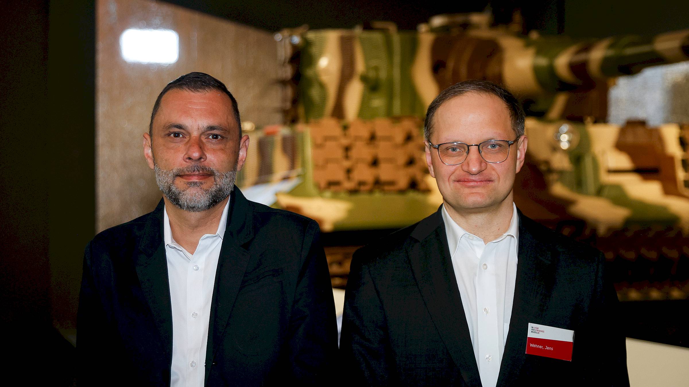 Kuratoren der Ausstellung Thoralf Rauchfuß und Jens Wehner (v.l.) Foto: Florian Varga
