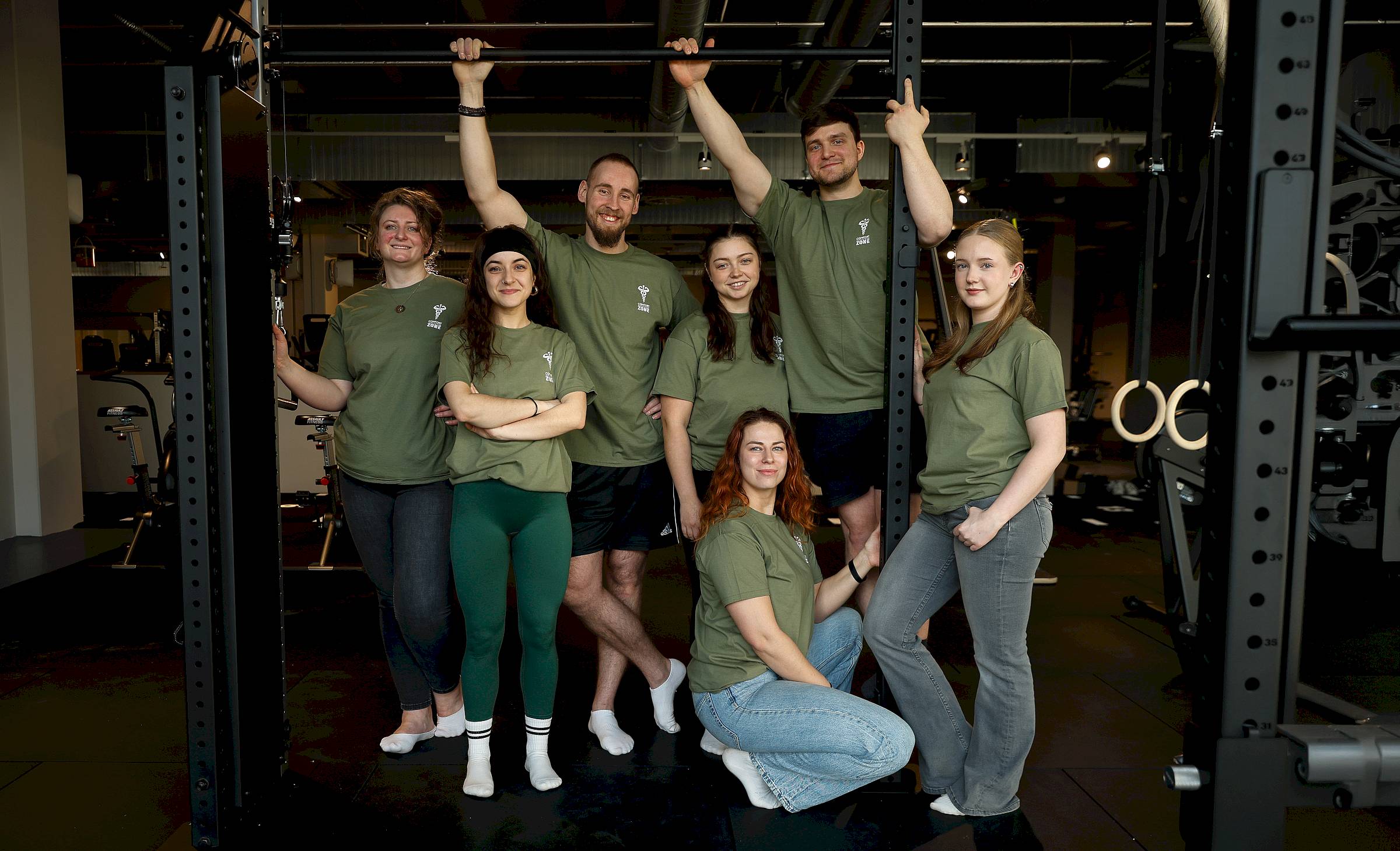 Das Team mit Leonie, Ari, Philipp, Leonie, Laura, Fabi und Mathilda (v.l.) will die Kundschaft aus der Komfortzone holen. Foto: Florian Varga