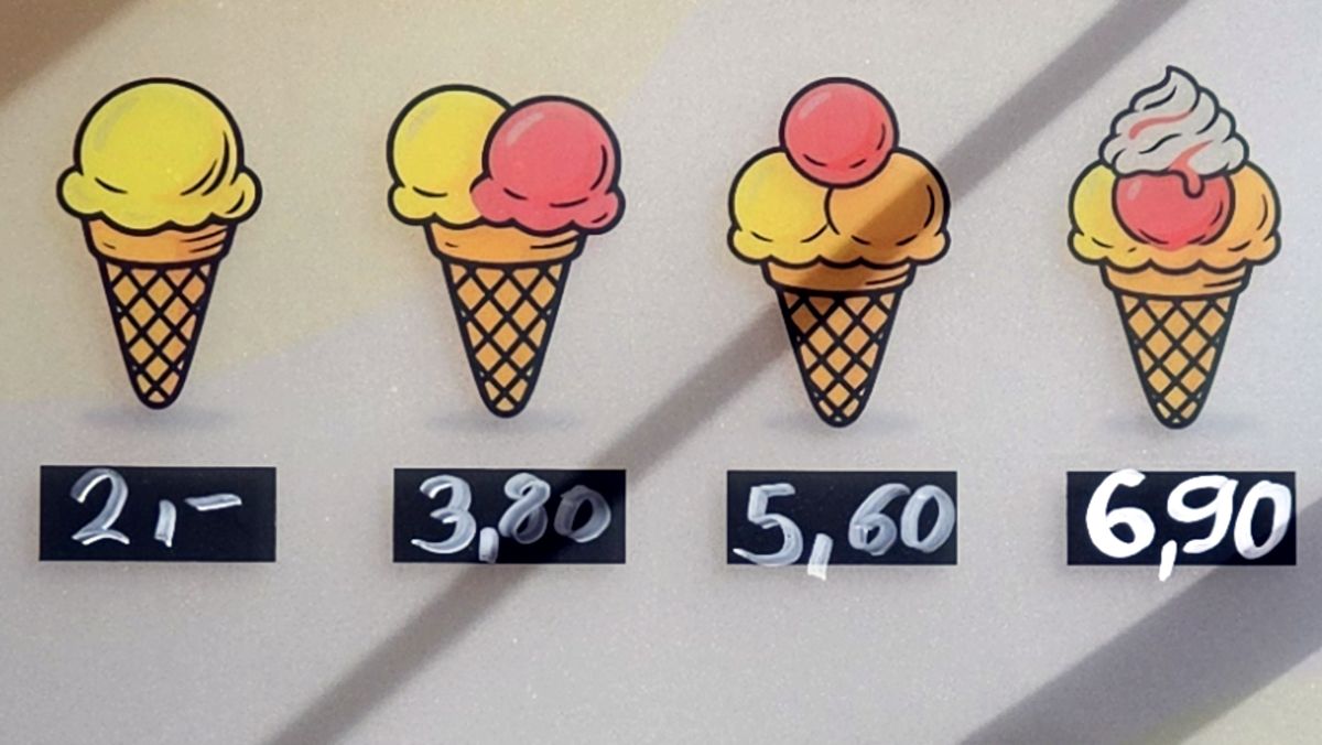 Eispreise auf der Hauptstraße - Foto: Anton Launer