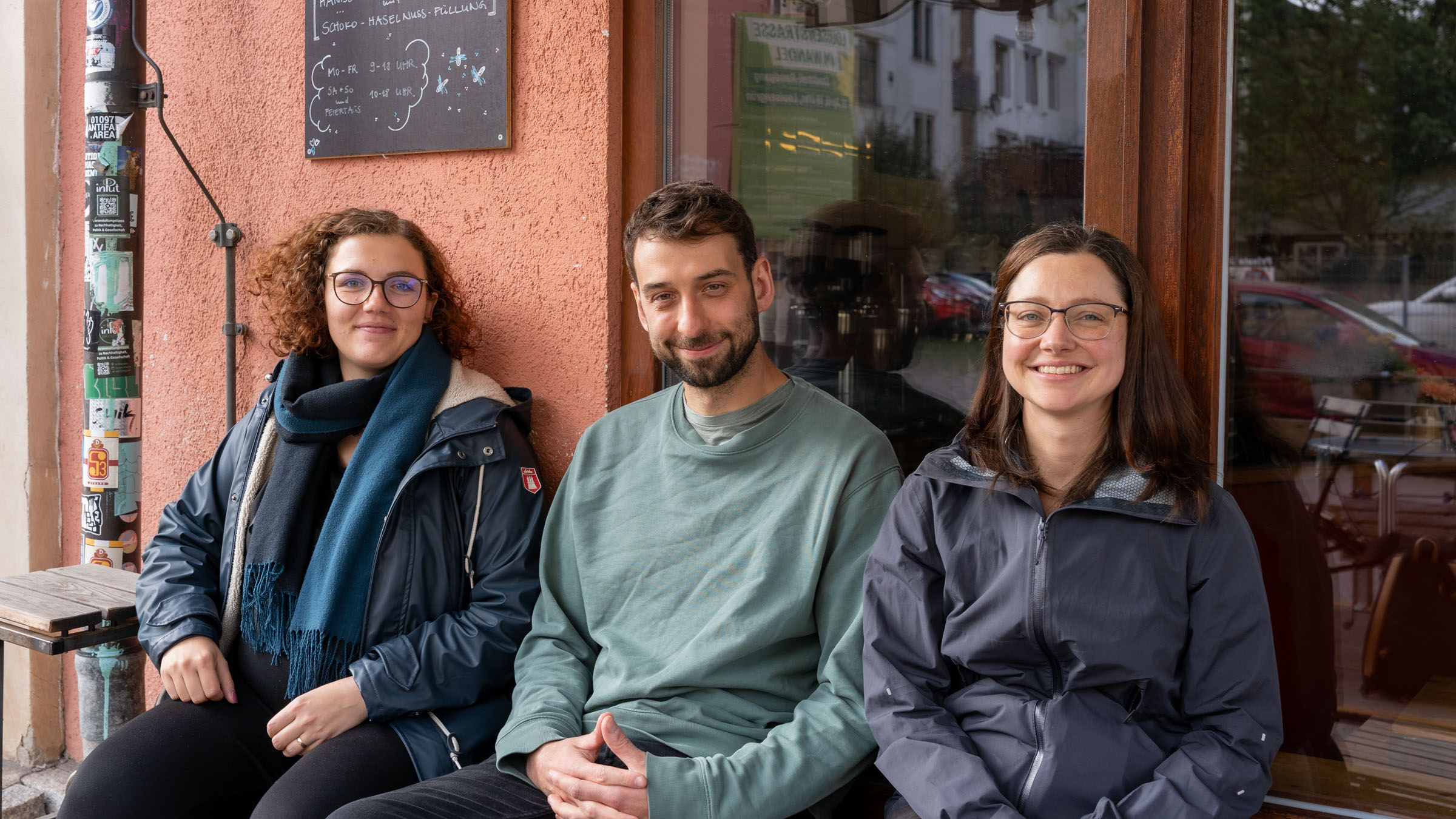 Doro, Florian und Emmi, von links nach rechts. Foto: Sebastian Diehl