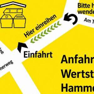 Anfahrtskizze Wertstoffhof am Hammerweg