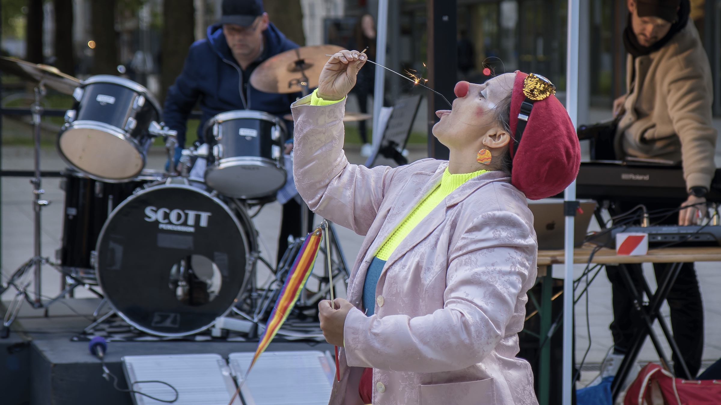 Für heitere Momente sorgt außerdem eine Clownin – Foto: ColumbaPalumbus e.V. 