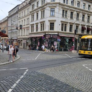 Erste sächsische Diagonal-Ampel in Betrieb - Foto: Anton Launer