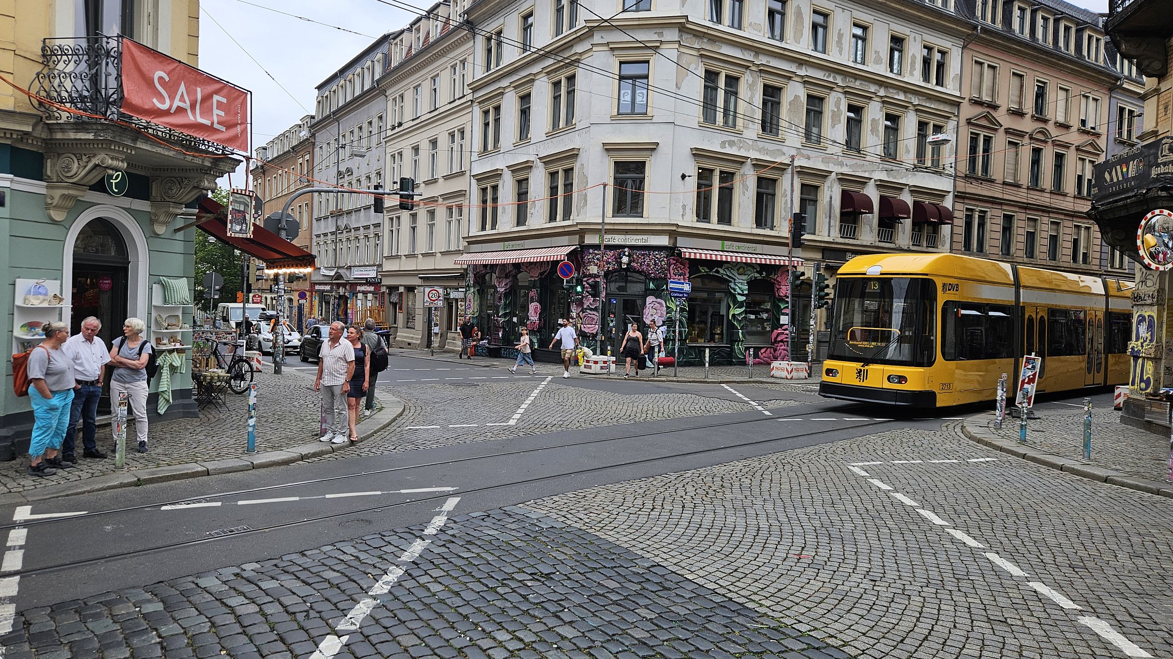 Erste sächsische Diagonal-Ampel in Betrieb - Foto: Anton Launer