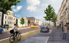 Königsbrücker: Stadt informierte mit Bürgerversammlung So soll die Königsbrücker kurz vorm Bischofsweg mal aussehen. Visualisierung: Renderwerke