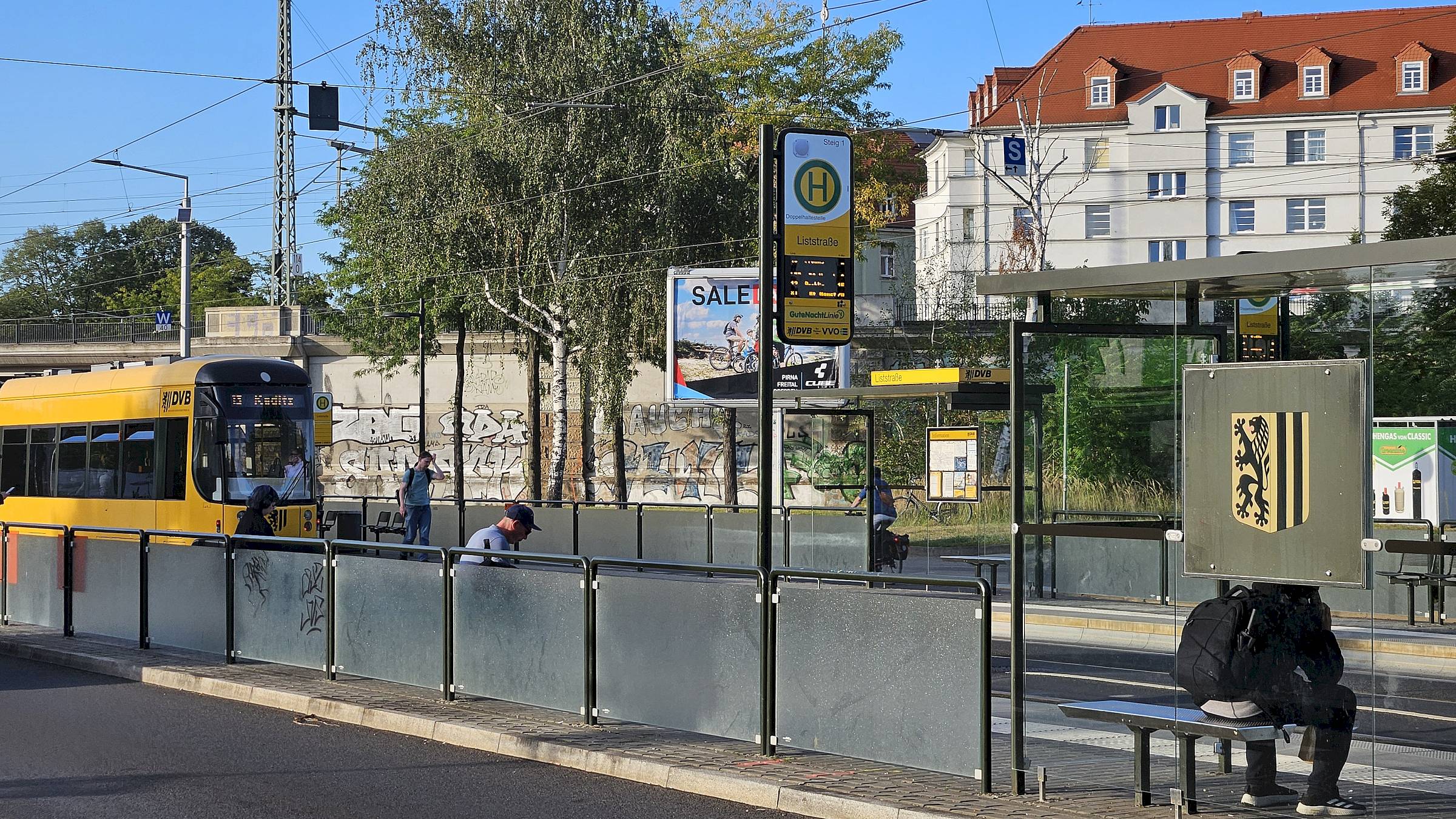 Von Mittwoch, 6 Uhr bis Donnerstag, 20 Uhr werden die Straßenbahnen umgeleitet. Foto: J. Frintert