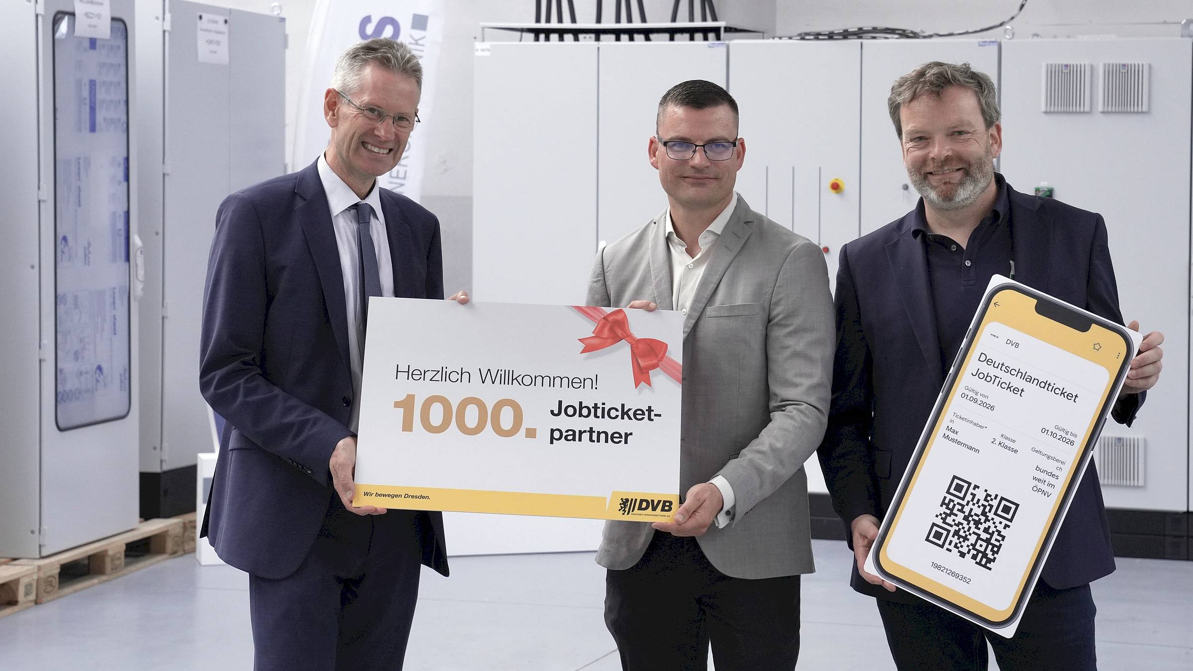Das Energietechnikunternehmen Westhaus aus dem Industriegelände ist 1.000. Jobticket-Partner - Foto: DVB AG
