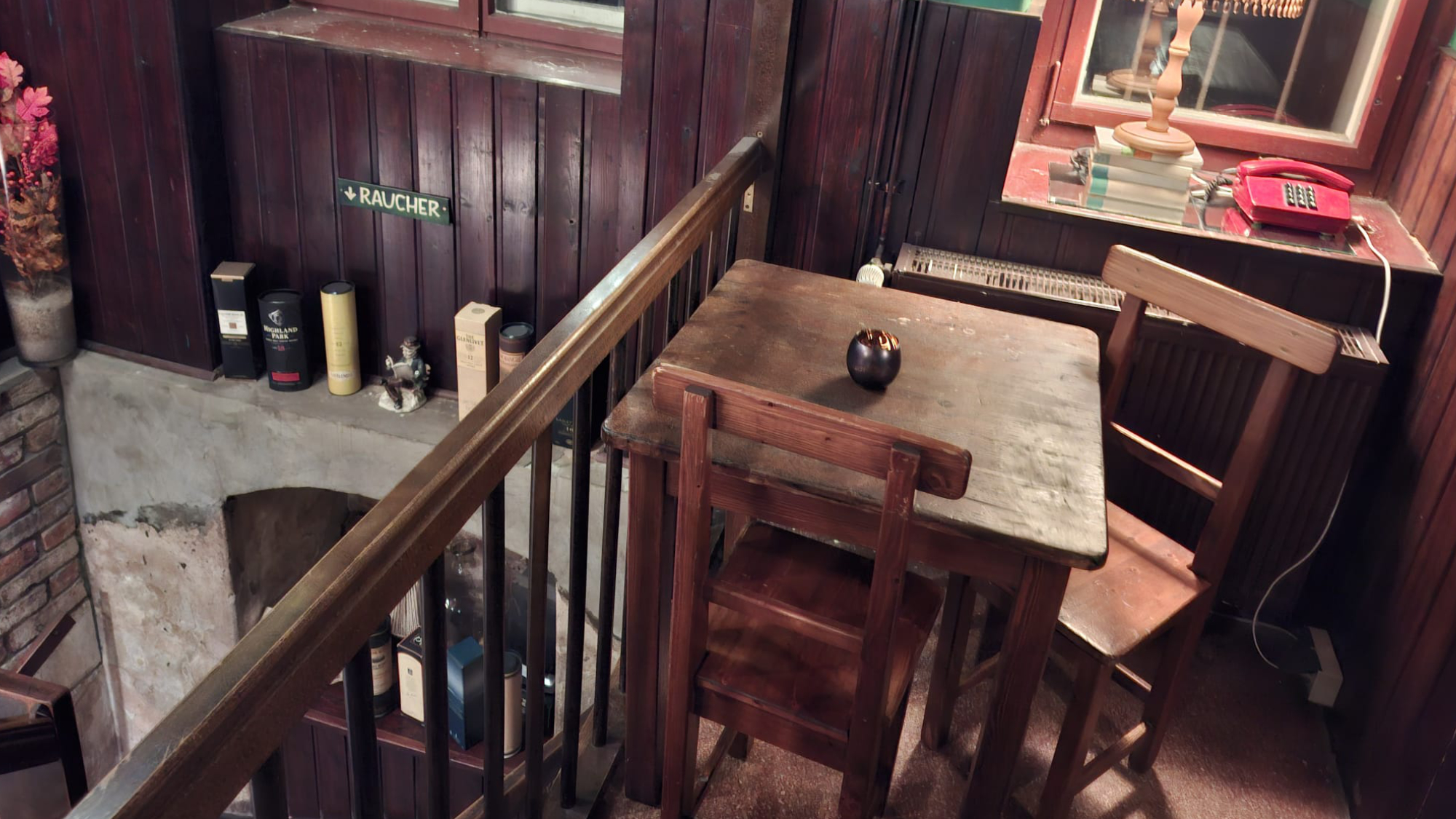Der Schachtisch im O'Potters.