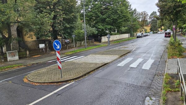 Falscher Zebrastreifen an der Charlottenstraße - Foto: Anton Launer