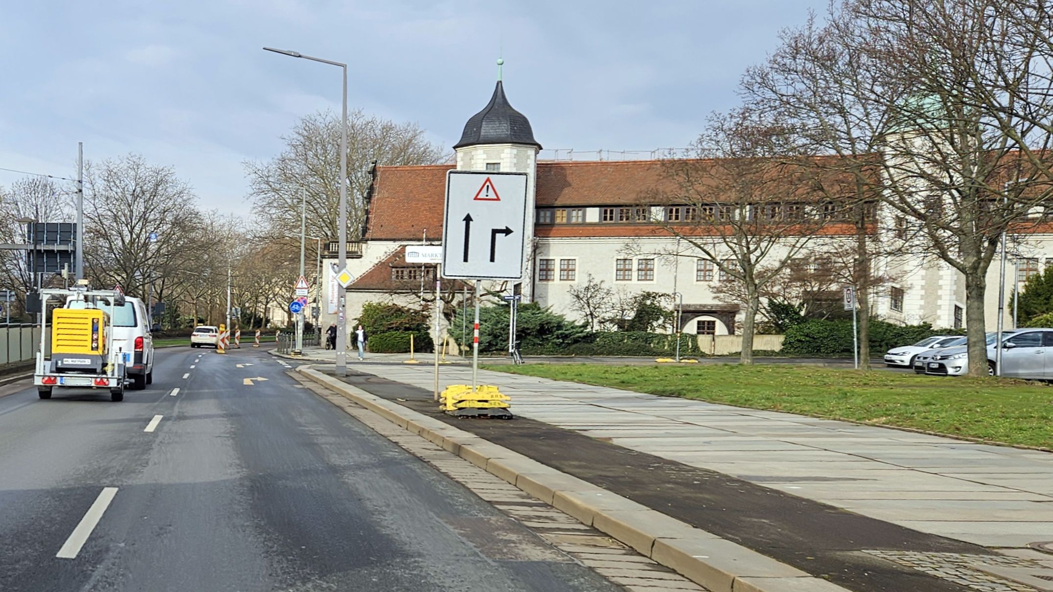 An der Köpckestraße wird am Montag aus dem Provisorium eine dauerhafte Lösung. Foto: Archiv Anton Launer