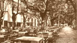 Zum Schwofen ins Linckesche Bad Biergarten vom Linckeschen Bad - Postkarte von 1914