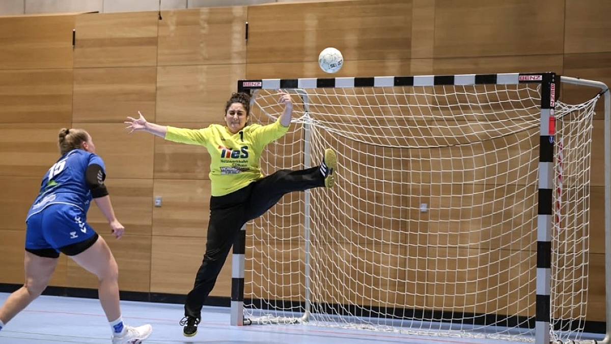 Torhüterin Mercedes Gomez Perez parierte etliche Angriffe - Foto: Sportfreunde 01
