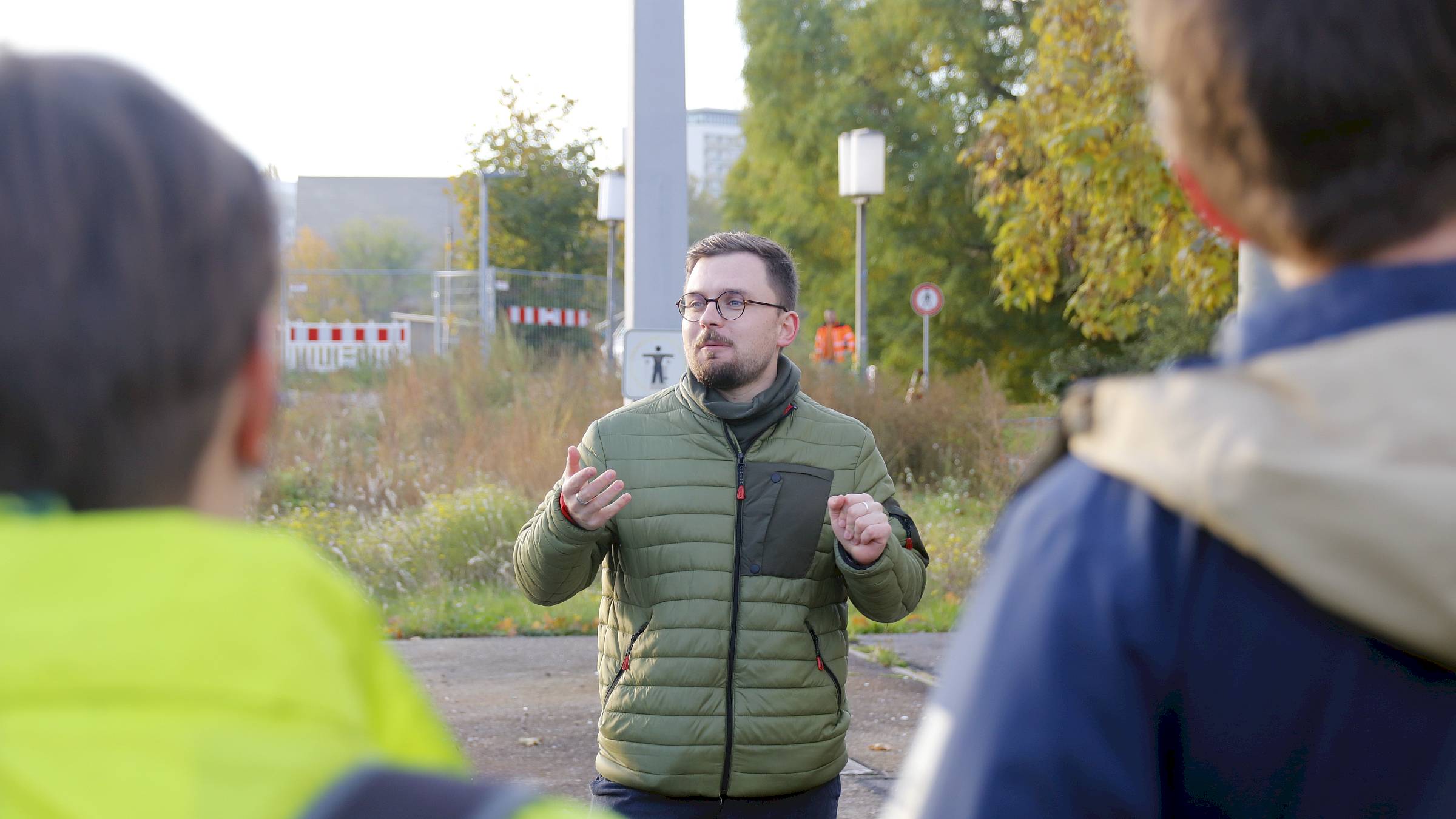 Jonas Geyer, Referent Verkehrspolitik beim ADFC: "Wir müssen jetzt klar machen, wie wichtig das ist." Foto: Anton Launer